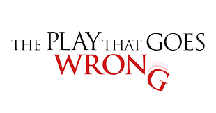 the play title is in black caps on a white background except for the last word, WRONG, which is in red beneath the other words and the "G" is starting to fall away